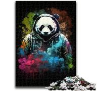 1000 Pieces Jigsaw Puzzles For Teens And Adults Art Neon Panda 1000 Piece Puzzle,for Educational Game Challenge Toy Deal As Gifts for The Whole Family (50x75cm)
