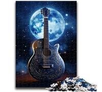 1000 Pieces Jigsaw Puzzles For Teens And Adults Art Star Guitar Teenager Puzzles,Fun Present & Activity for Home,Toy for Rainy Days (26x38cm)