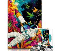 1000 Pieces Jigsaw Puzzles For Teens And Adults Astronaut Dream 1000 Pieces for Teenagers,Decompressing Intellectual Educational Toy Perfect Decoration 75x50cm