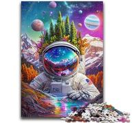 1000 Pieces Jigsaw Puzzles For Teens And Adults Astronaut Mountains Adult Puzzles,Family Educational Games Home Decoration Gift (75x50cm)