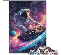 1000 Pieces Jigsaw Puzzles For Teens And Adults Astronaut Playing Piano, Challenging Difficult with Fully Interlocking Randomly Shaped Pieces (size 26x38cm)
