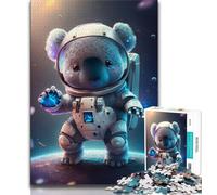 1000 Pieces Jigsaw Puzzles For Teens And Adults Astronaut Space Koala Bear 1000 Pieces for Adults,Educational Games DIY Toys Great Gifts And Toys 38x26cm