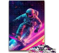 1000 Pieces Jigsaw Puzzles For Teens And Adults Astronaut Space Surfing Teenager Puzzles,for Challenging Toy Game And Family Play (75x50cm)