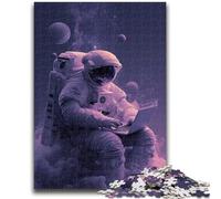 1000 Pieces Jigsaw Puzzles For Teens And Adults Astronauts at Work Learning Educational Toys Fun at Home Activities, Birthday Present,Travel Gifts 50x75cm
