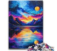 1000 Pieces Jigsaw Puzzles For Teens And Adults Aurora Mountains Adult Puzzles,learning Educational for Is Ideal As A Gift for The Whole Family (38x26cm)