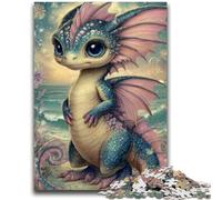 1000 Pieces Jigsaw Puzzles For Teens And Adults Baby Dragon Educational Family Game Is Ideal As Gifts for The Whole Family for 14+ 26x38cm