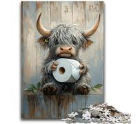 1000 Pieces Jigsaw Puzzles For Teens And Adults Baby Yak Playing with Toilet Paper Adult Puzzles,learning Educational for Is Ideal As A Gift for The Whole Family (38x26cm)