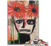 1000 Pieces Jigsaw Puzzles For Teens And Adults Basquiat-style Poppy Skull 1000 Pieces for Teenagers,Fun Games Wall Decoration Unique Birthday And Xmas Gifts (38x26cm)