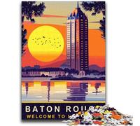 1000 Pieces Jigsaw Puzzles For Teens And Adults Baton Rouge Waterfront Challenging Game And Family Play Educational Game for Birthday, Chrismas (size 38x26cm)