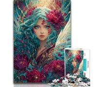 1000 Pieces Jigsaw Puzzles For Teens And Adults Beautiful Anime Girl Adult Jigsaw,Staycation Kill Time with Fully Interlocking Randomly Shaped Pieces 26x38cm