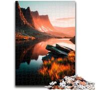 1000 Pieces Jigsaw Puzzles For Teens And Adults Beautiful Mountains And Lakes Challenging Game And Family Play Educational Game for Birthday, Chrismas 26x38cm