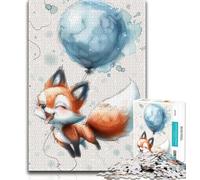 1000 Pieces Jigsaw Puzzles For Teens And Adults Beautiful Watercolor Fox 1000 Pieces for Teenagers,Fun Games Wall Decoration Unique Birthday And Xmas Gifts 38x26cm