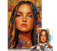 1000 Pieces Jigsaw Puzzles For Teens And Adults Beautiful Woman,Vibrant And Unique Design Relaxing & Challenging Puzzle Experience (75x50cm)