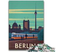 1000 Pieces Jigsaw Puzzles For Teens And Adults Berlin Teenager Puzzles,Fun Present & Activity for Home,Toy for Rainy Days (26x38cm)