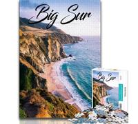 1000 Pieces Jigsaw Puzzles For Teens And Adults Big Sur,Toys Educational Games Stress Relieving Great Gifts And Toys (75x50cm)