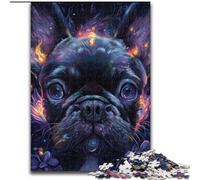 1000 Pieces Jigsaw Puzzles For Teens And Adults Black Pug, for And 14 Years And over for Educational Game Challenge Toy Gift for Birthdays (Size 26x38cm)