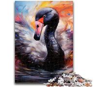 1000 Pieces Jigsaw Puzzles For Teens And Adults Black Swan 1000 Pieces for Adults,deal As Gifts for The Whole Family for Ages 14+ (26x38cm)