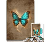 1000 Pieces Jigsaw Puzzles For Teens And Adults Blue Butterfly Teenager Puzzles,Fun Present & Activity for Home,Toy for Rainy Days 38x26cm