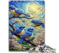 1000 Pieces Jigsaw Puzzles For Teens And Adults Bluebird on The Tree Brain Teaser Game Educational Game for Birthday, Chrismas for for Age 14 26x38cm