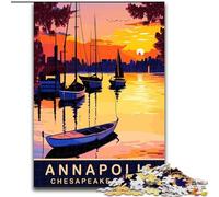 1000 Pieces Jigsaw Puzzles For Teens And Adults Boats on Chesapeake Bay, Educational Games Home Decoration Suitable for Desktop Decoration 50x75cm