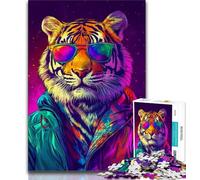 1000 Pieces Jigsaw Puzzles For Teens And Adults Boss Tiger 1000 Piece Puzzle,Stress Reliever Staycation Kill Time Wishlist with Santa Claus (size 38x26cm)