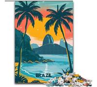 1000 Pieces Jigsaw Puzzles For Teens And Adults Brazilian Paradise, Educational Games Home Decoration Suitable for Desktop Decoration 50x75cm