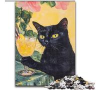 1000 Pieces Jigsaw Puzzles For Teens And Adults Cat Lying on The Sofa,Artistic Wall Decor & Birthday Gift Idea for Friends,Home Office 50x75cm