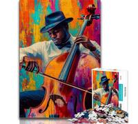 1000 Pieces Jigsaw Puzzles For Teens And Adults Cello Performance Teenager Puzzles,is Ideal As Gifts for The Whole Family for Age 14 26x38cm