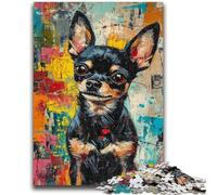1000 Pieces Jigsaw Puzzles For Teens And Adults Chihuahua Dog Adult Puzzles,Challenging Game Gifts for Is Ideal As A Gift for The Whole Family (50x75cm)