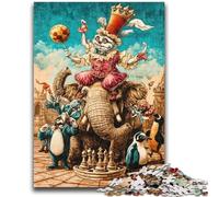 1000 Pieces Jigsaw Puzzles For Teens And Adults Circus Animals Decompressing Intellectual Educational Toy Great Gifts And Toys 50x75cm