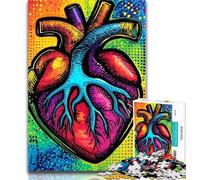 1000 Pieces Jigsaw Puzzles For Teens And Adults Color Heart 1000 Pieces for Adults,Educational Stress Relief Toy Great Gifts And Toys 26x38cm
