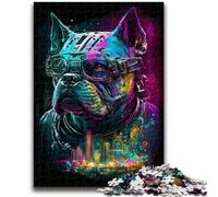 1000 Pieces Jigsaw Puzzles For Teens And Adults Colored Mechanical Dog for Age 14+ Intellectual Game Christmas Birthday Gifts 50x75cm