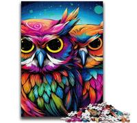 1000 Pieces Jigsaw Puzzles For Teens And Adults Colorful Art Owl 1000 Pieces for Adults,deal As Gifts for The Whole Family for Ages 14+ (50x75cm)