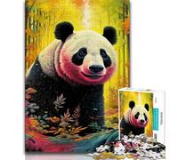 1000 Pieces Jigsaw Puzzles For Teens And Adults Colorful Art Panda,Vibrant And Unique Design Relaxing & Challenging Puzzle Experience (75x50cm)