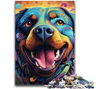 1000 Pieces Jigsaw Puzzles For Teens And Adults Colorful Art Rottweiler 1000 Pieces for Adults,deal As Gifts for The Whole Family for Ages 14+ (26x38cm)