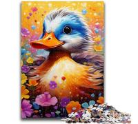 1000 Pieces Jigsaw Puzzles For Teens And Adults Colorful Duck Flowers 1000 Pieces for Adults,Educational Games DIY Toys Great Gifts And Toys (50x75cm)