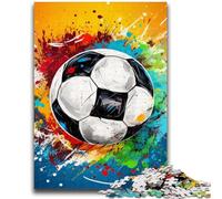 1000 Pieces Jigsaw Puzzles For Teens And Adults Colorful Football Puzzles for Adults,Interesting Stress Reduction Parent-child Interaction (26x38cm)