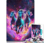 1000 Pieces Jigsaw Puzzles For Teens And Adults Colorful Horse 1000 Pieces for Adults,Challenging Game for Is Ideal As A Gift for The Whole Family 75x50cm