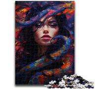 1000 Pieces Jigsaw Puzzles For Teens And Adults Colorful Snake 1000 Piece Puzzle,Challenging Game Toys Wall Decoration Unique Birthday And Xmas Gifts (75x50cm)