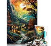 1000 Pieces Jigsaw Puzzles For Teens And Adults Colourful Autumn Roads Teenager Puzzles,for Challenging Toy Game And Family Play 26x38cm