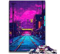 1000 Pieces Jigsaw Puzzles For Teens And Adults Colourful City Streets Teenager Puzzles,for Challenging Toy Game And Family Play (26x38cm)
