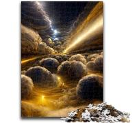 1000 Pieces Jigsaw Puzzles For Teens And Adults Colourful Dream Clouds 1000 Pieces for Teenagers,Fun Games Wall Decoration Unique Birthday And Xmas Gifts (38x26cm)