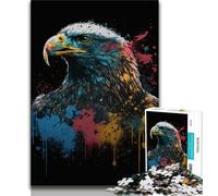 1000 Pieces Jigsaw Puzzles For Teens And Adults Colourful Eagles Adult Jigsaw,Staycation Kill Time with Fully Interlocking Randomly Shaped Pieces 75x50cm