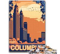 1000 Pieces Jigsaw Puzzles For Teens And Adults Columbus Ohio Learning Educational Toys Fun at Home Activities, Birthday Present,Travel Gifts (size 38x52cm)