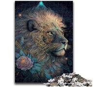 1000 Pieces Jigsaw Puzzles For Teens And Adults Cosmic Bloom Lion King Challenging Game And Family Play Educational Game for Birthday, Chrismas 50x75cm