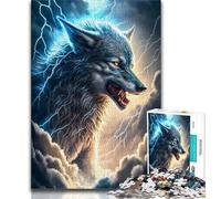 1000 Pieces Jigsaw Puzzles For Teens And Adults Cosmic Nebula Wolf Teenager Puzzles,Toys Educational Games Stress Relieving Unique Birthday And Gifts (size 38x26cm)