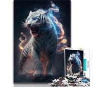 1000 Pieces Jigsaw Puzzles For Teens And Adults Cosmos Tiger Puzzles for Adults,deal As Gifts for The Whole Family for Ages 14+ 38x26cm