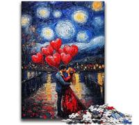 1000 Pieces Jigsaw Puzzles For Teens And Adults Couple Under The Night Sky for Age 14+ Quiz Game Fun at Home Activities, Birthday Present,Travel Gifts 50x75cm