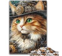 1000 Pieces Jigsaw Puzzles For Teens And Adults Cowboy Cat Stress Reliever Difficult Challenge Unique Home Decor And Gifts 50x75cm