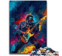 1000 Pieces Jigsaw Puzzles For Teens And Adults Crazy Guitar Playing 1000 Pieces for Teenagers,Challenging Game Toys Wall Decoration Unique Birthday And Xmas Gifts (38x26cm)